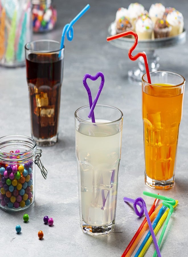 Comfy Package GUSTO [200 Pack] 10.02"High Long Flexible Straws, Disposable Plastic Drinking Straws - Assorted Colors (Formerly Comfy Package) - Image 3